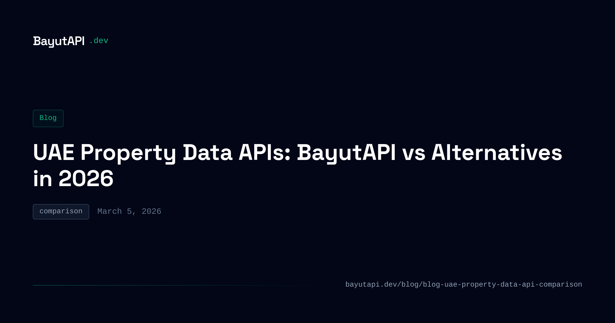 UAE Property Data API vs Scraping vs Build (2026) | BayutAPI Blog ...