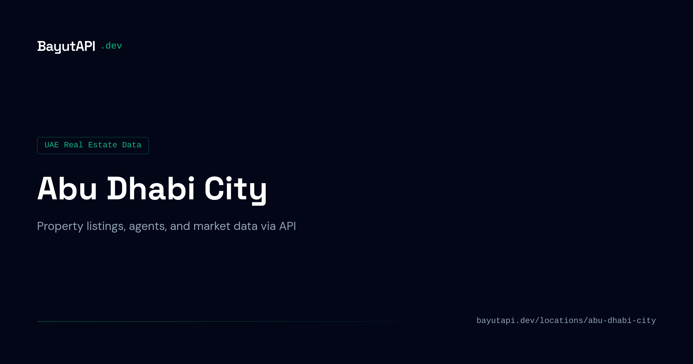 Abu Dhabi City Property Data API | BayutAPI | BayutAPI